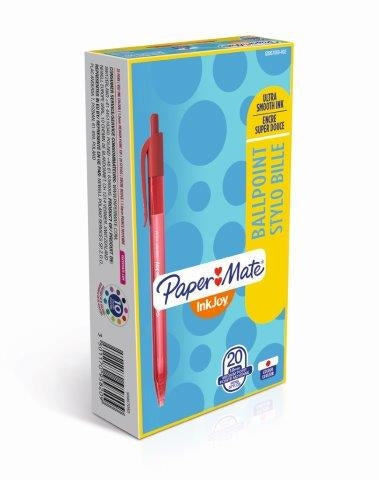 PAPER MATE InkJoy100 Retractable Ballpoint Medium 1.0mm - Red