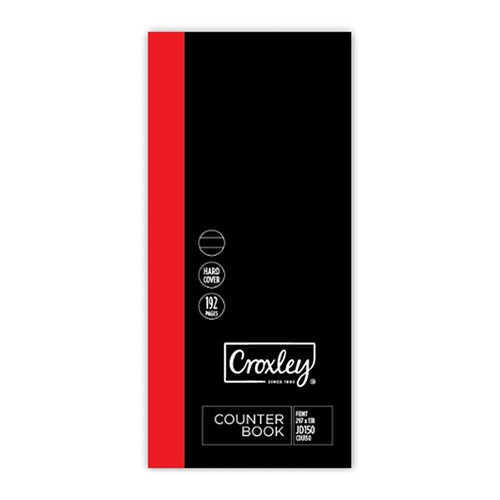 CROXLEY JD150 2-Quire 192 Page Ruled Feint & Margin 297x138mm Pack of 5