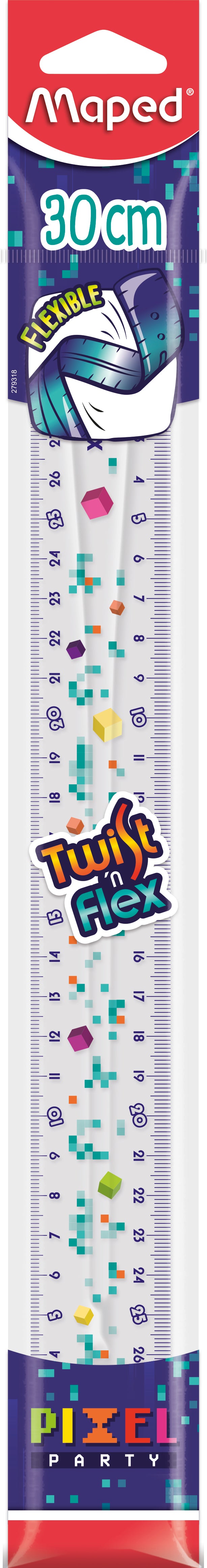 MAPED Pixel Ruler Twist'n Flex 30cm