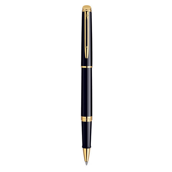 WATERMAN Hemisphere Rollerball Pen - Mars Lacquer Black Gold Trim