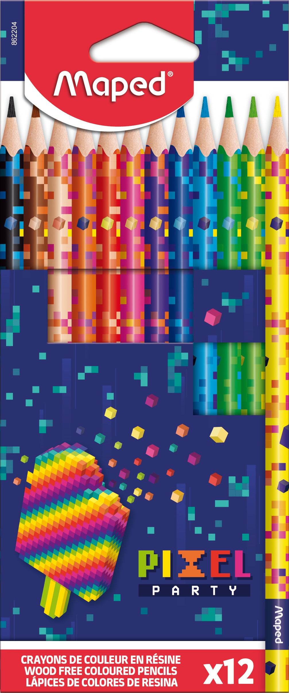 MAPED Pixel Colour Pencil 12's