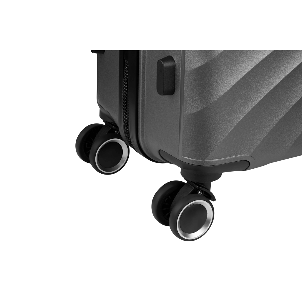 Travelwize Quartz PP 66cm 4-Wheels Spinner Luggage Silver
