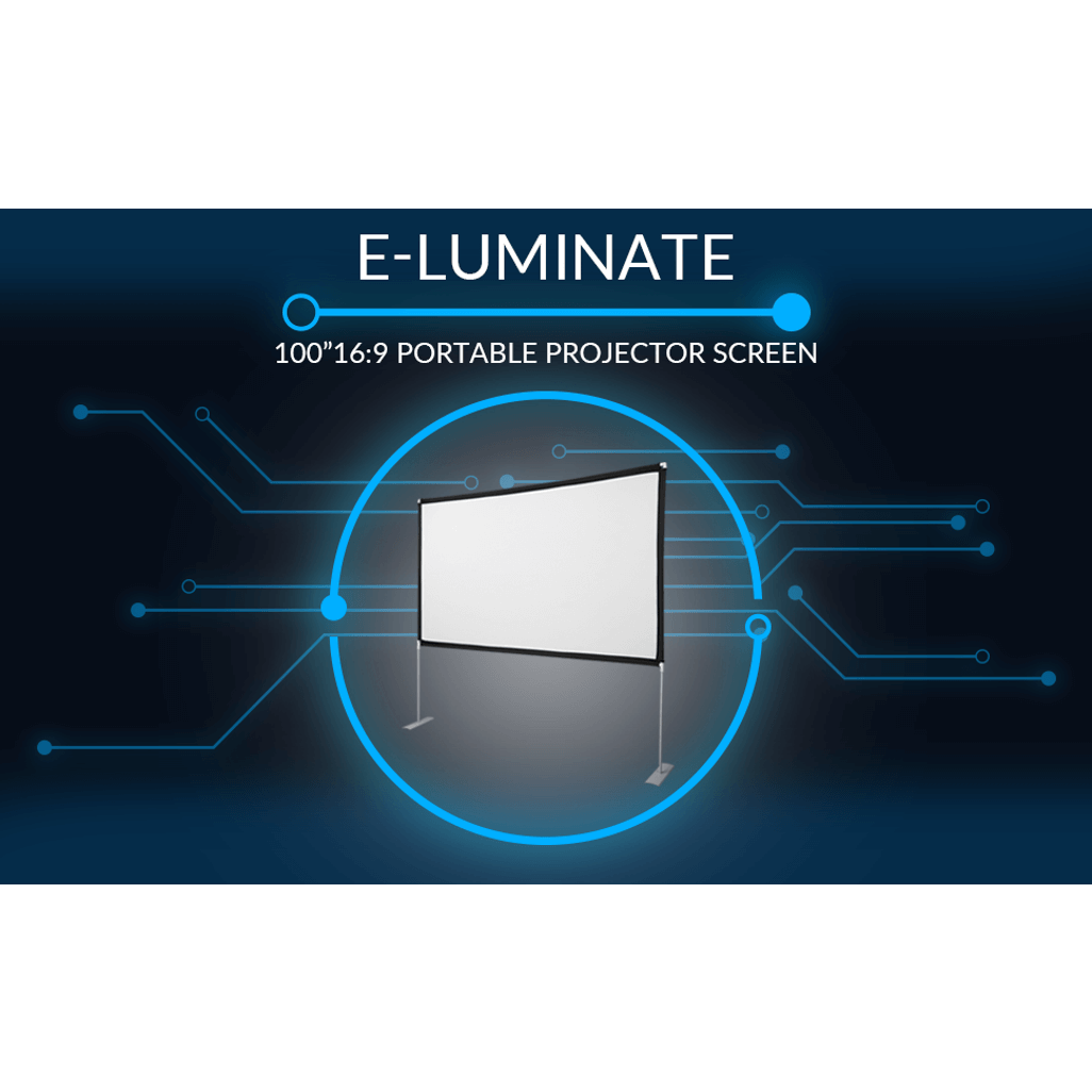 Connex E-Luminate Portable Projector Screen 100 inch - 16:9
