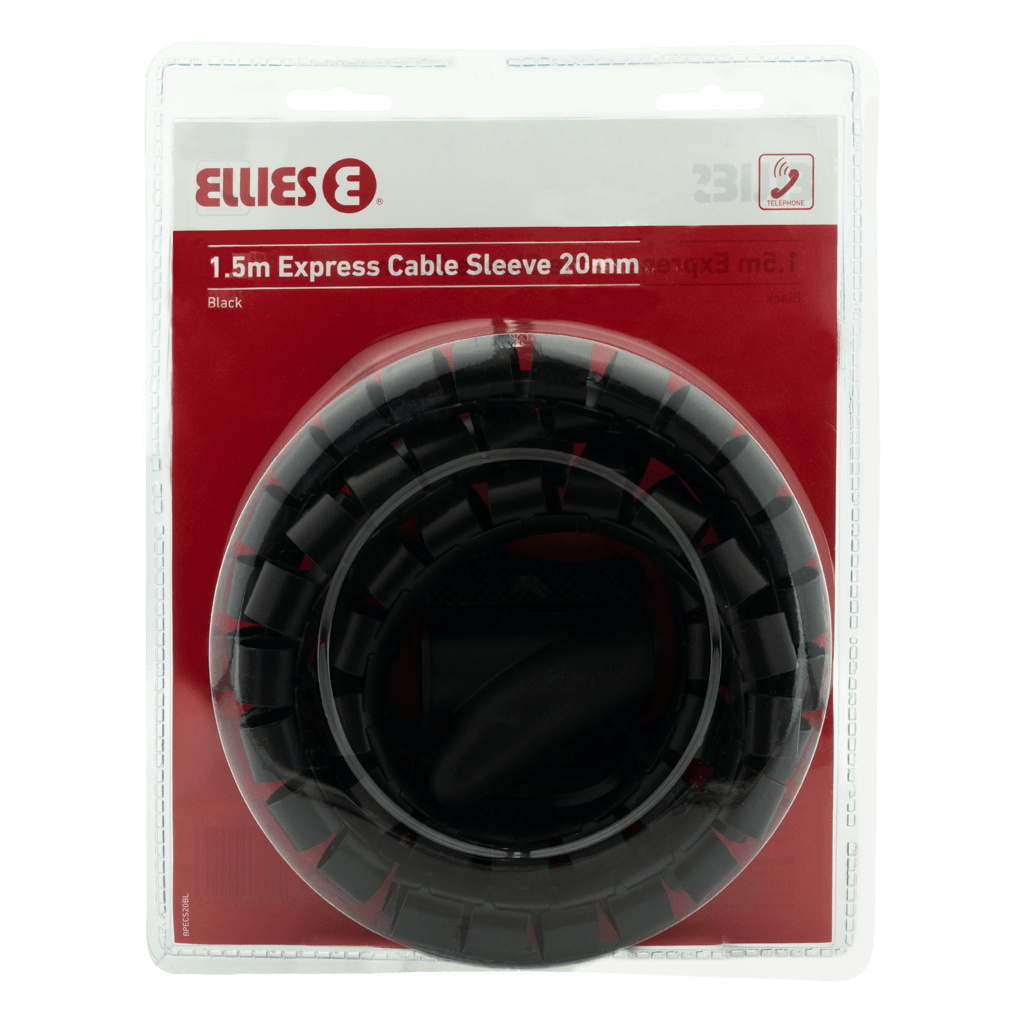 EXPRESS CABLE SLEEVE 1.5M X 20MM BLACK