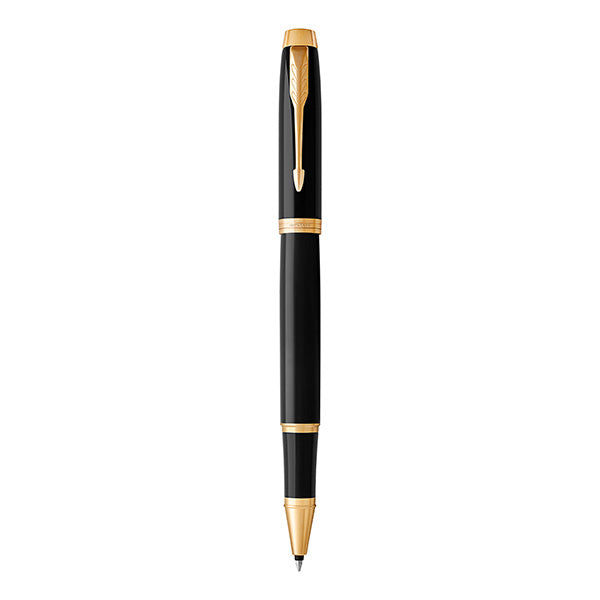 PARKER IM Rollerball Pen - Lacquer Black Gold Trim