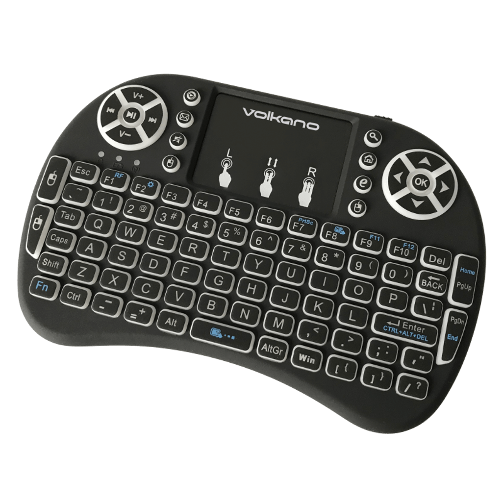 Volkano Control series Smart TV remote Control keyboard and trackpad