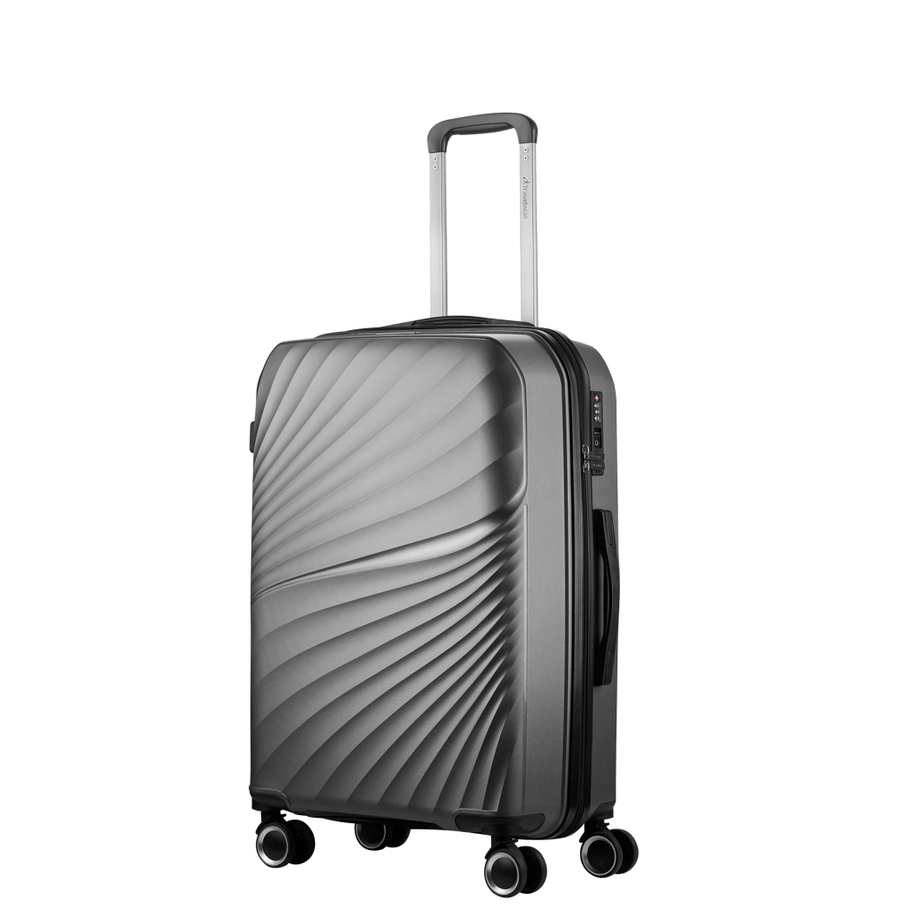 Travelwize Quartz PP 66cm 4-Wheels Spinner Luggage Silver
