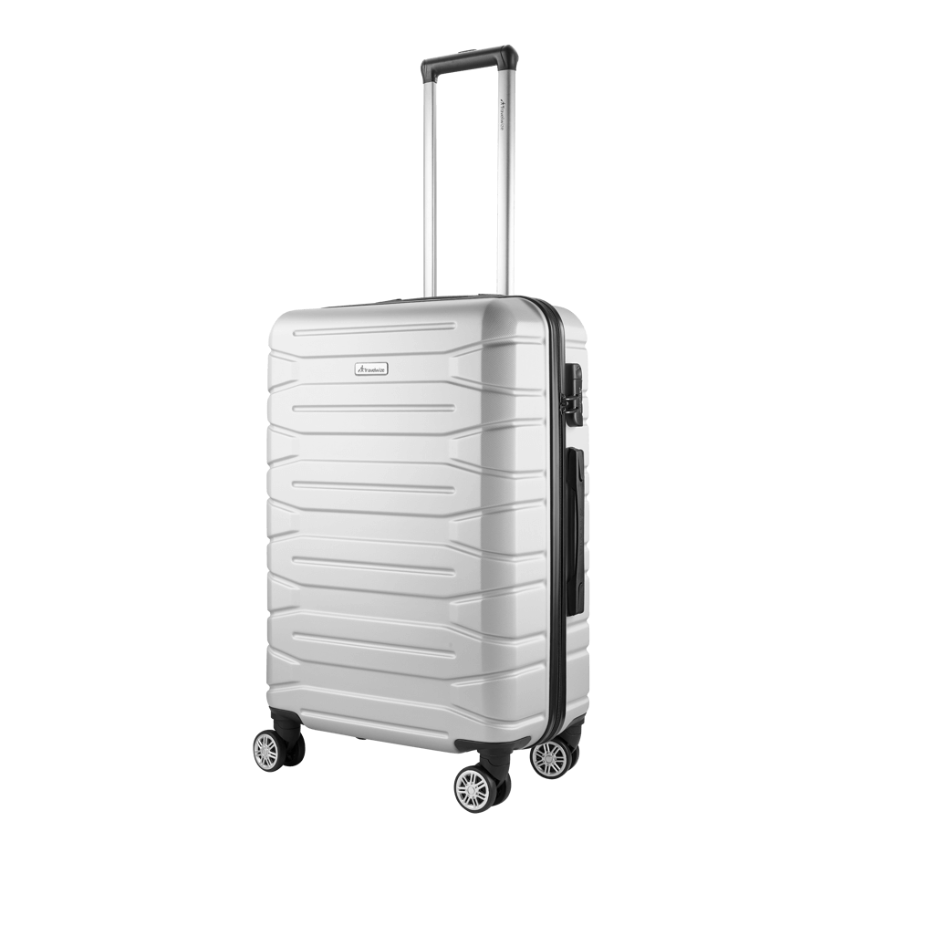 Travelwize Cabana ABS 4-Wheel Spinner 65cm Luggage Platinum
