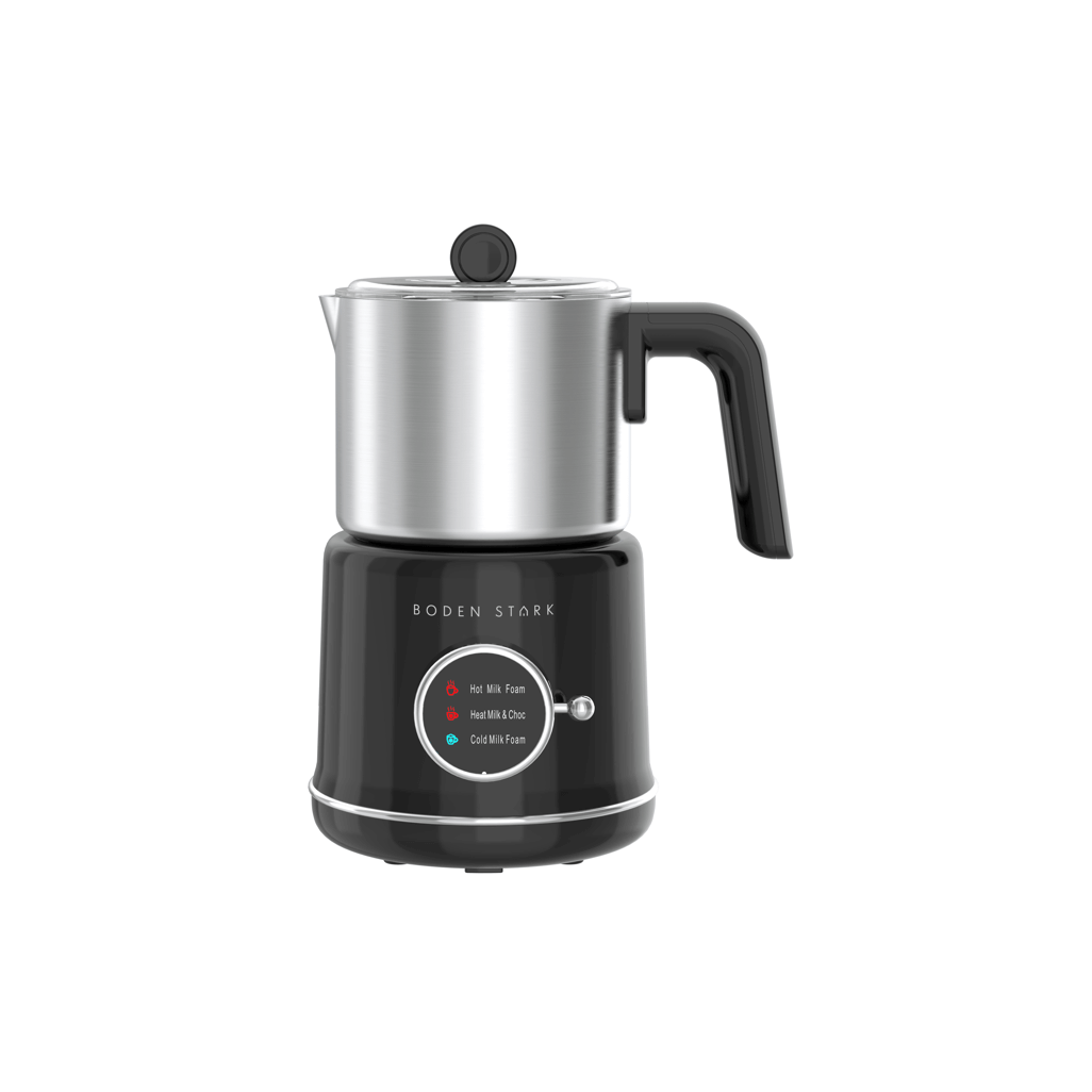 Boden Stark Milk Frother with sleek design for making frothed milk and coffee drinks effortlessly.