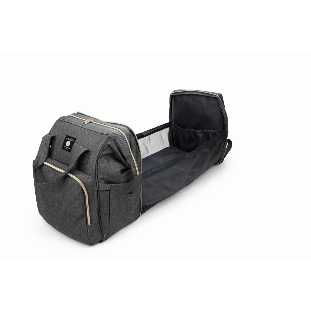 Totes Babe Alma Convertible Diaper Backpack Dark Grey