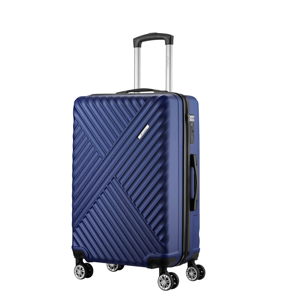 Travelwize Astra ABS 77cm 4-Wheels Spinner Luggage Navy