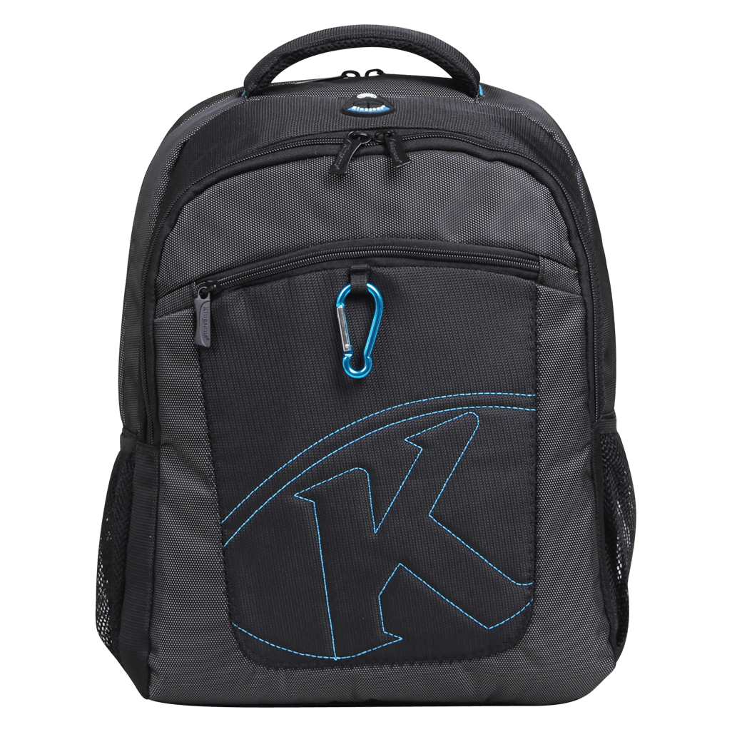 Kingsons 15.6 inch black laptop backpack with key chain