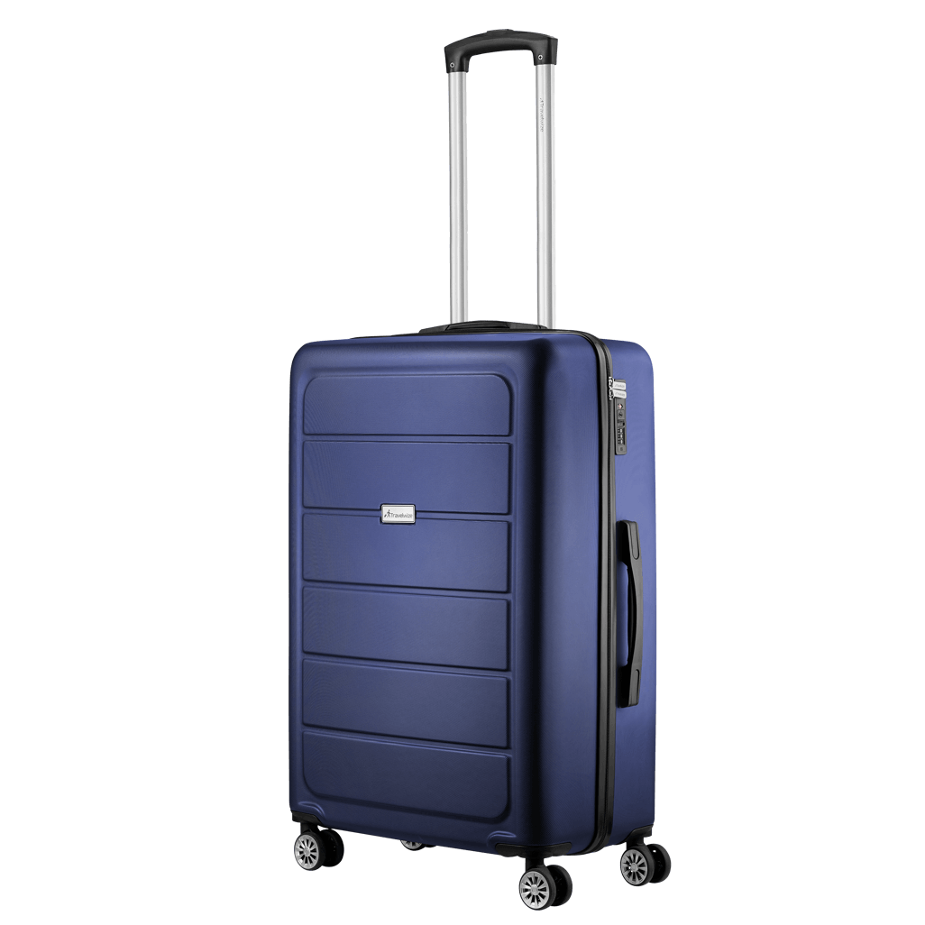 Travelwize Maple ABS 65cm navy spinner luggage with 4 wheels and retractable handle