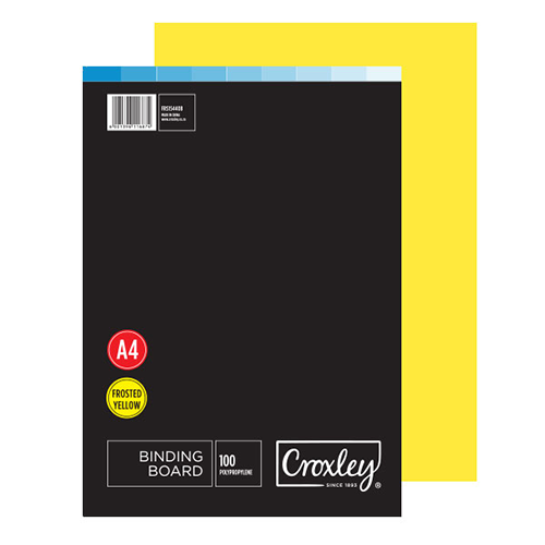 CROXLEY Frosted Sheet (Yellow) (Pack of 100)