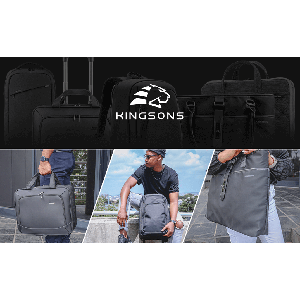 Kingsons Fusion Series 15.6” Laptop Backpack Black