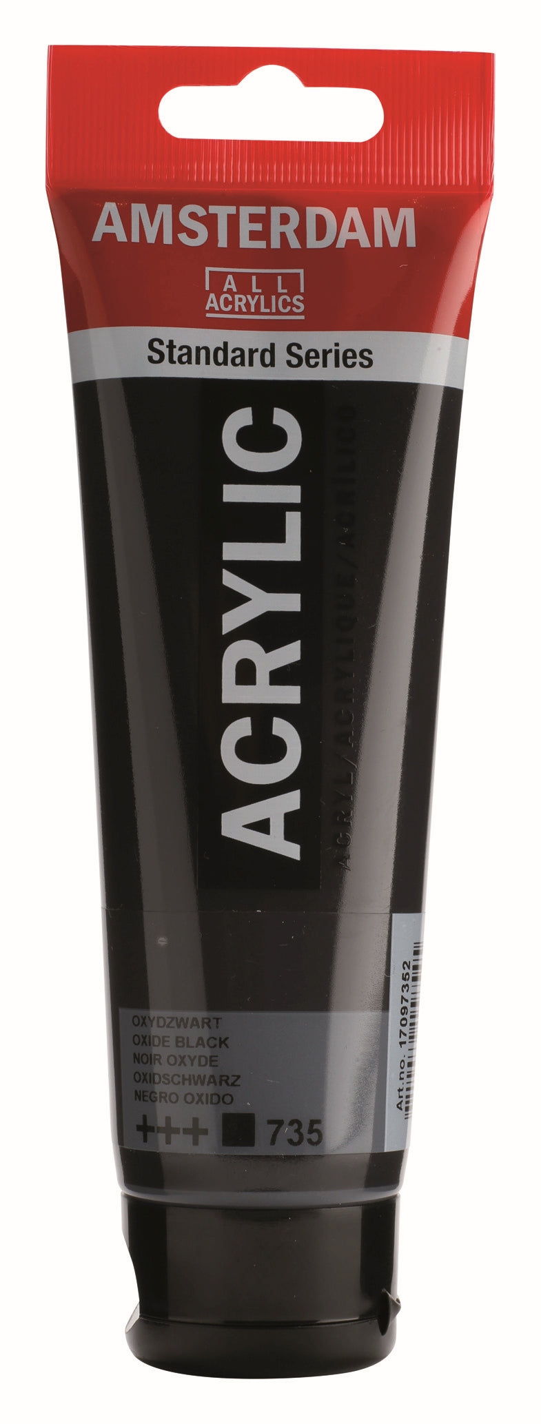 ROYAL TALENS AMSTERDAM Acrylic Colour - 120ml Tube (Oxide Black)