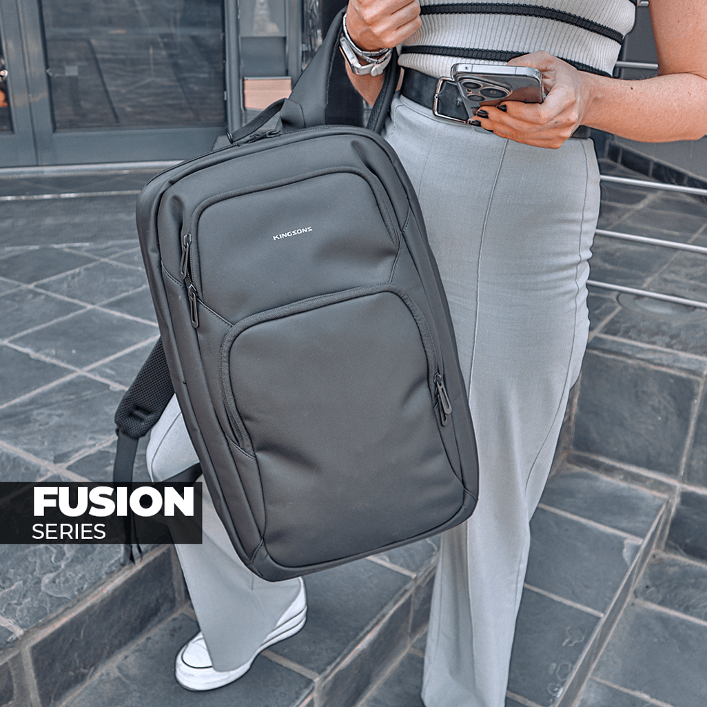 Kingsons Fusion Series 15.6” Laptop Backpack Black