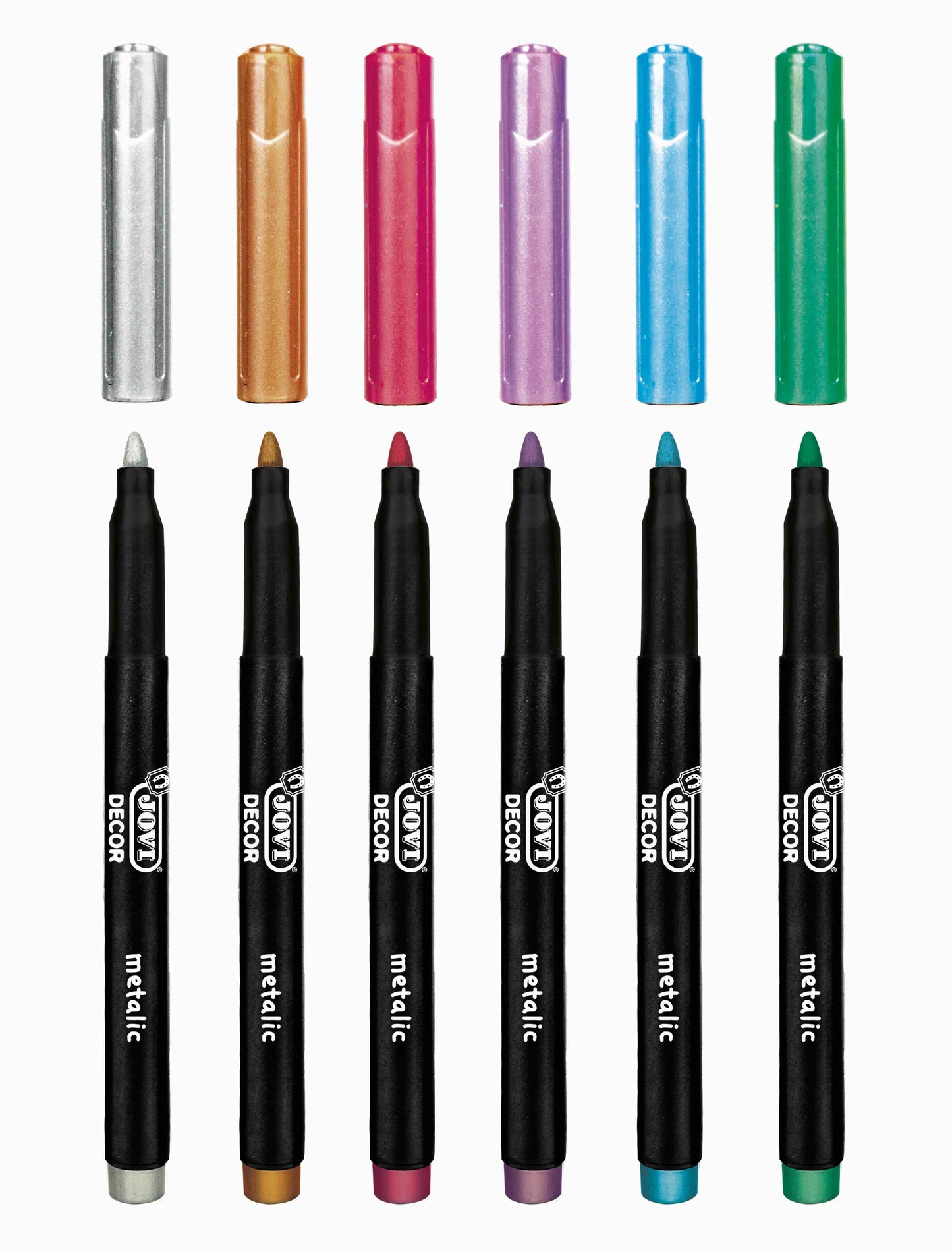JOVI Metallic Marker 6's (Gold, silver, Blue, Green, Red and Purple)