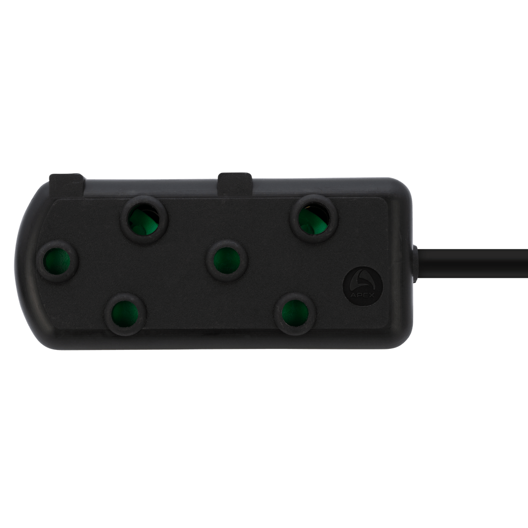Ellies Side by Side Heavy Duty Extension Lead-3M-BK