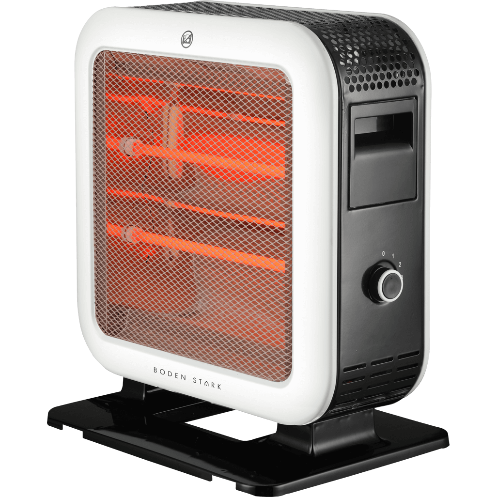 Boden Stark Double Sided Bar Heater with exposed heating elements and adjustable settings, ideal for efficient heating.