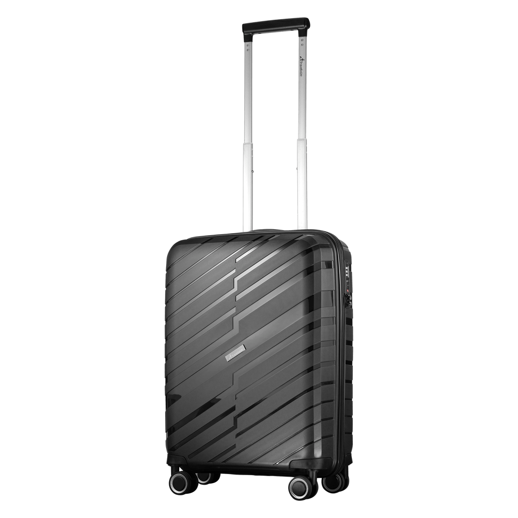 Travelwize Java PP 4-Wheel Spinner 65cm Luggage Black