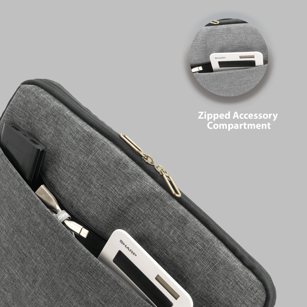 Volkano Premier series 13.3 inch Laptop sleeve Dark Grey