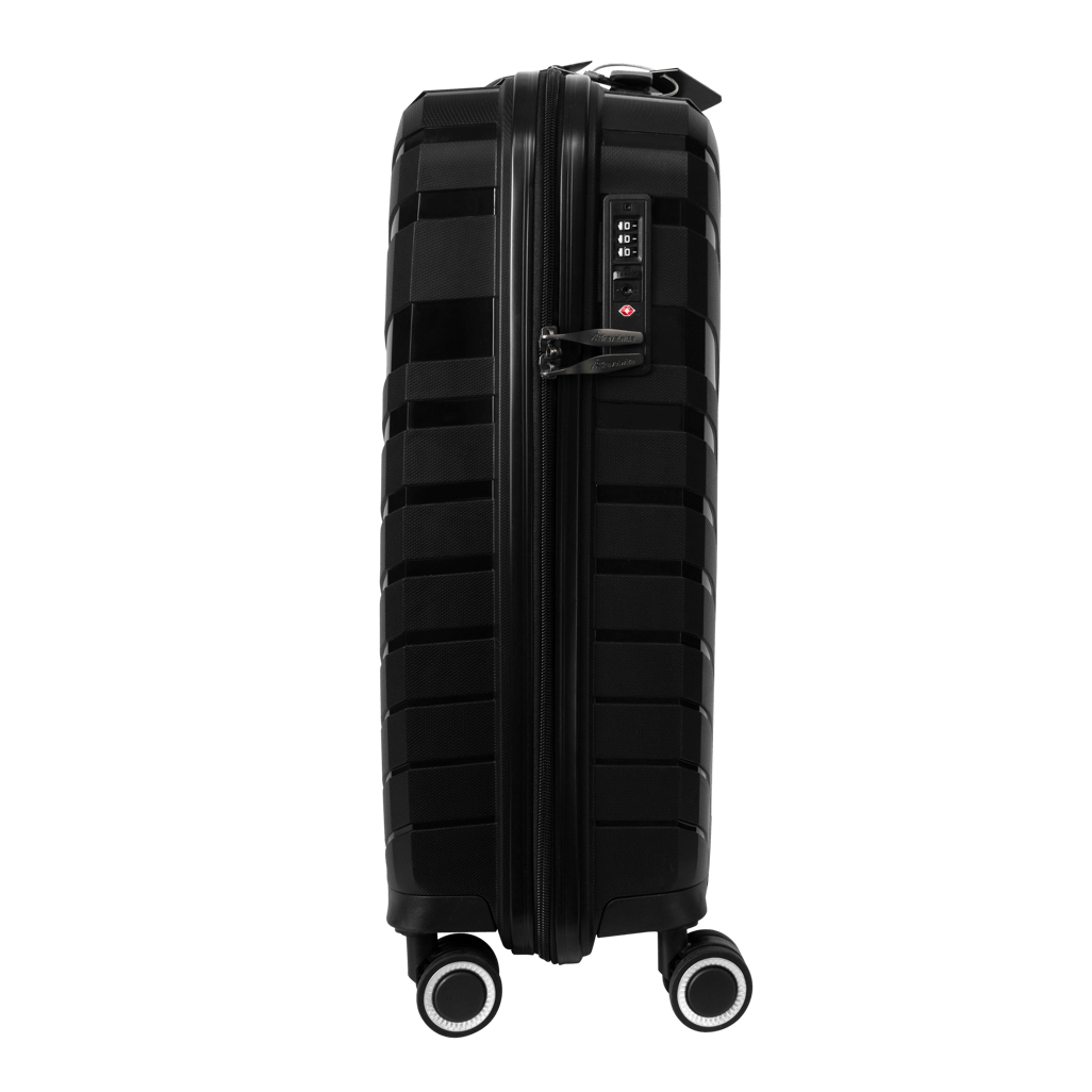 Travelwize Java PP 4-Wheel Spinner 55cm Luggage Black