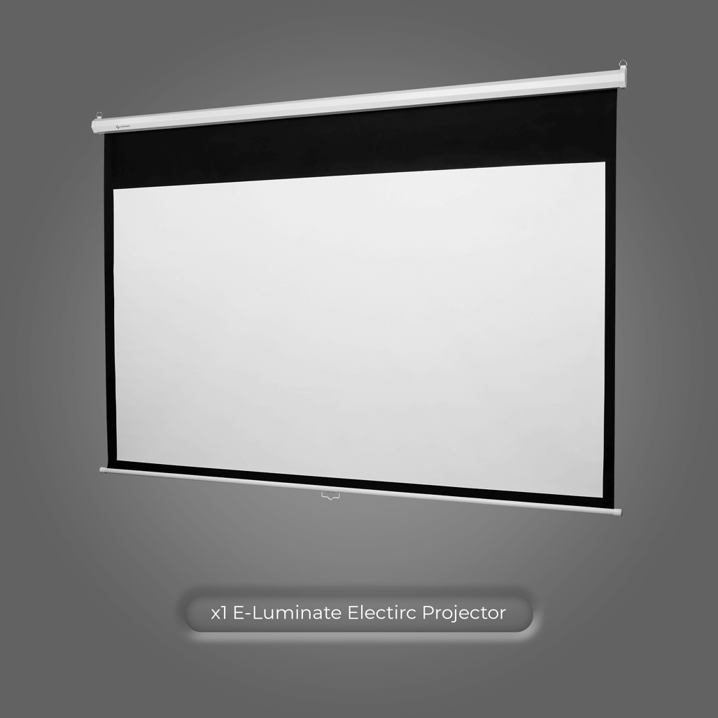 Connex E-Luminate Electric Projector Screen with Remote 100 inch - 16:19