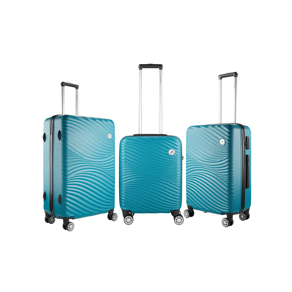 Travelwize Maui ABS 4-Wheel Spinner 55cm Luggage Ocean
