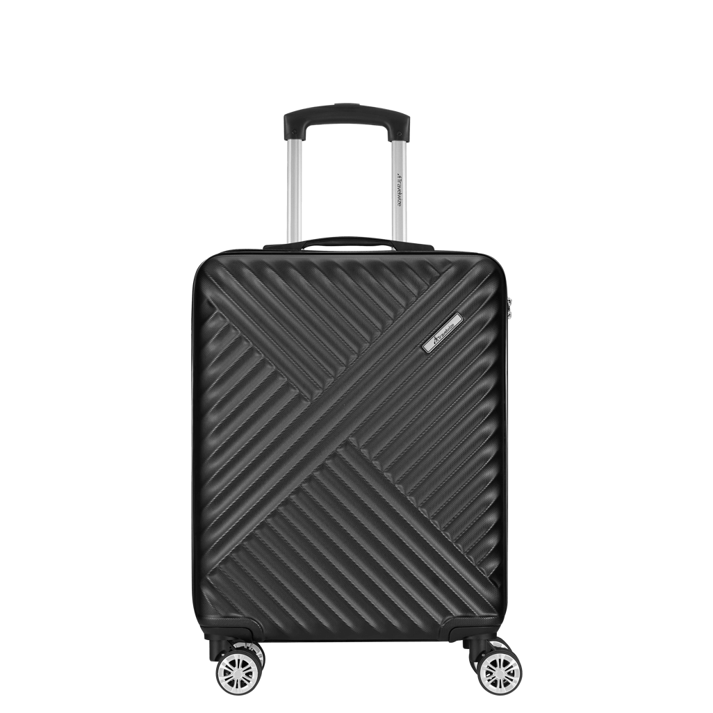 Travelwize Astra ABS 77cm 4-Wheels Spinner Luggage Black