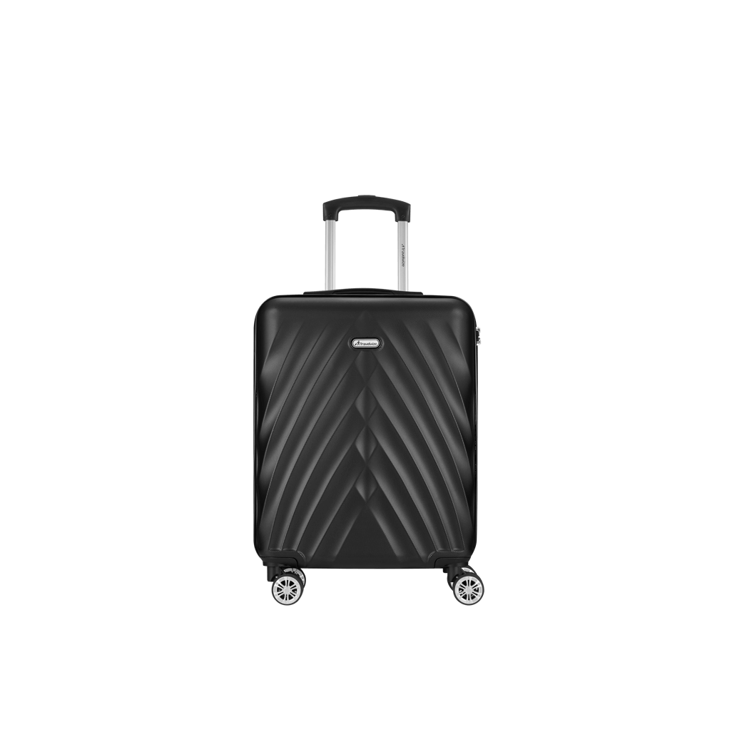 Travelwize Terra ABS 77cm 4-Wheels Spinner Luggage Black