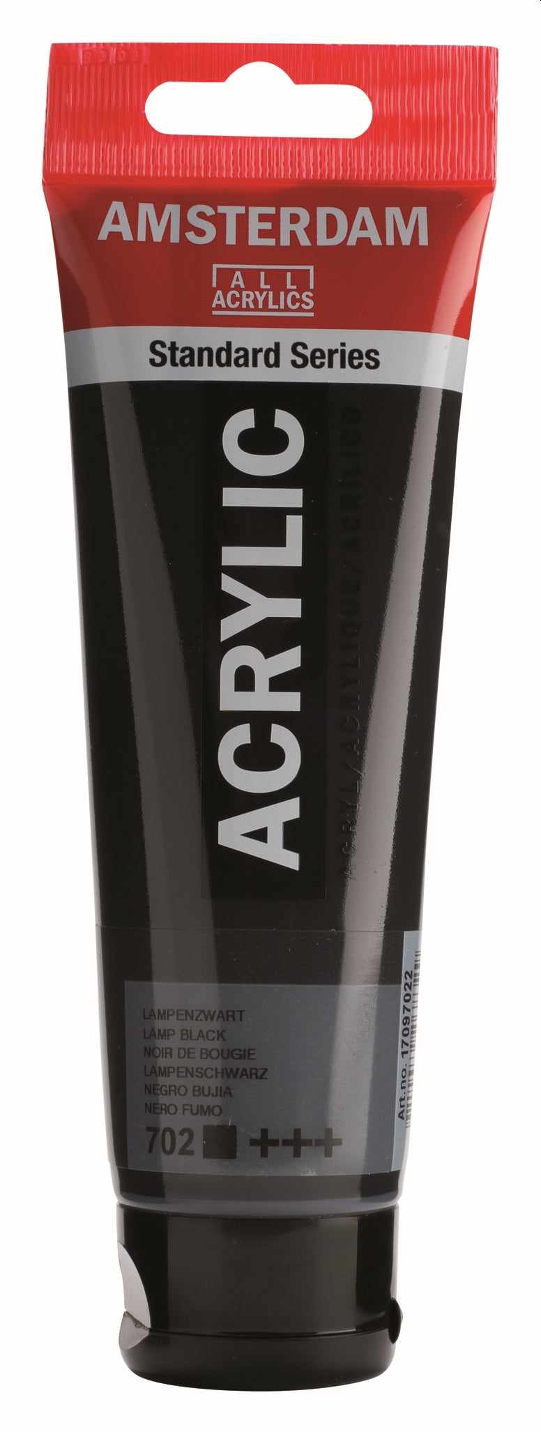 ROYAL TALENS AMSTERDAM Acrylic Colour - 120ml Tube (Lamp Black)