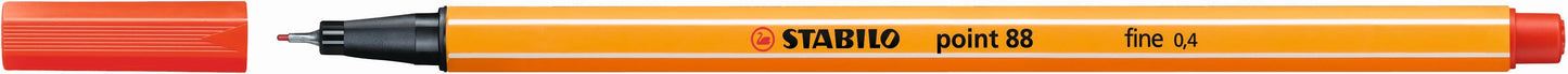 STABILO Point 88 Fineliner Light Red Each