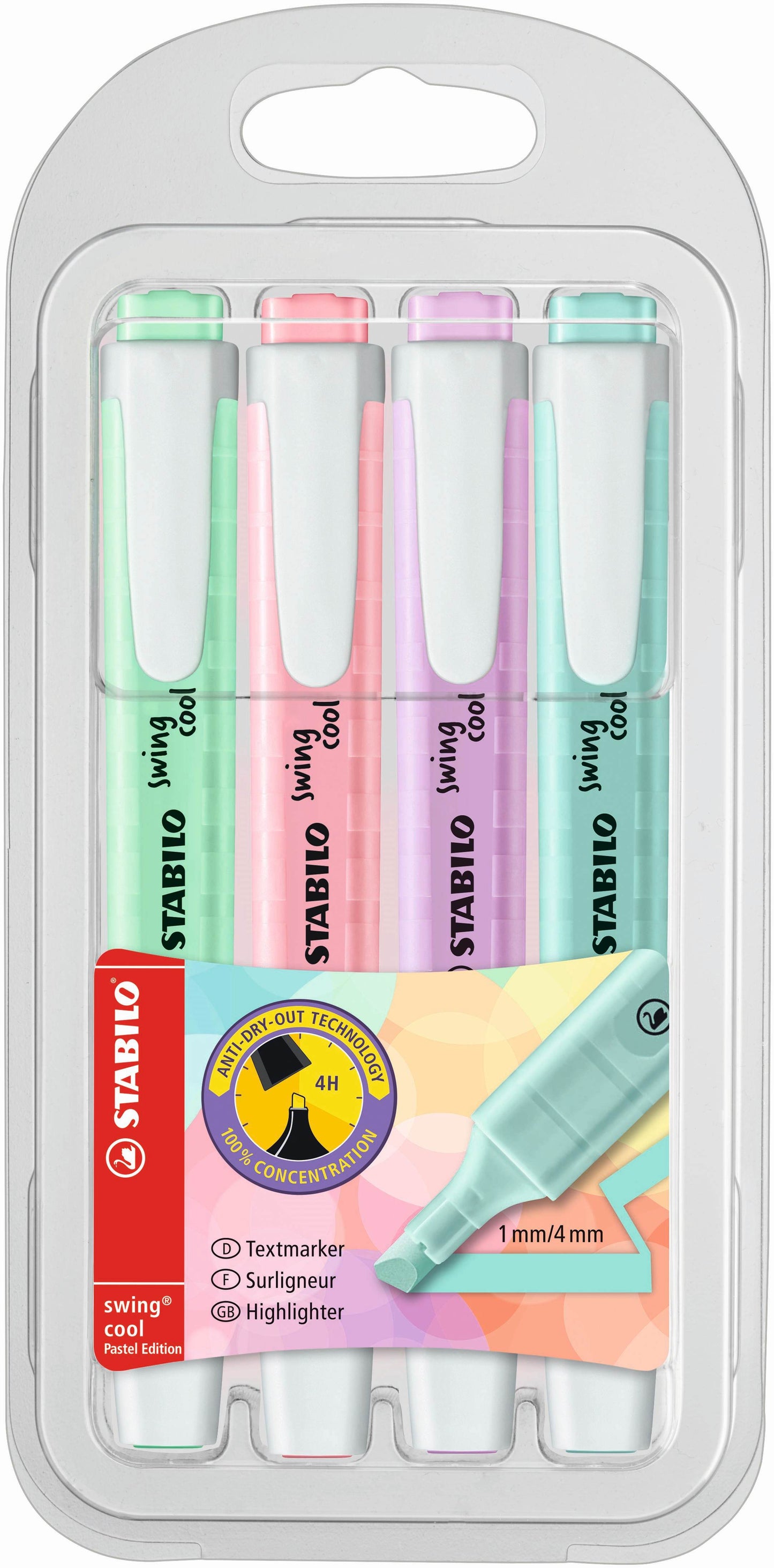 STABILO Swing Cool Pastel 4's