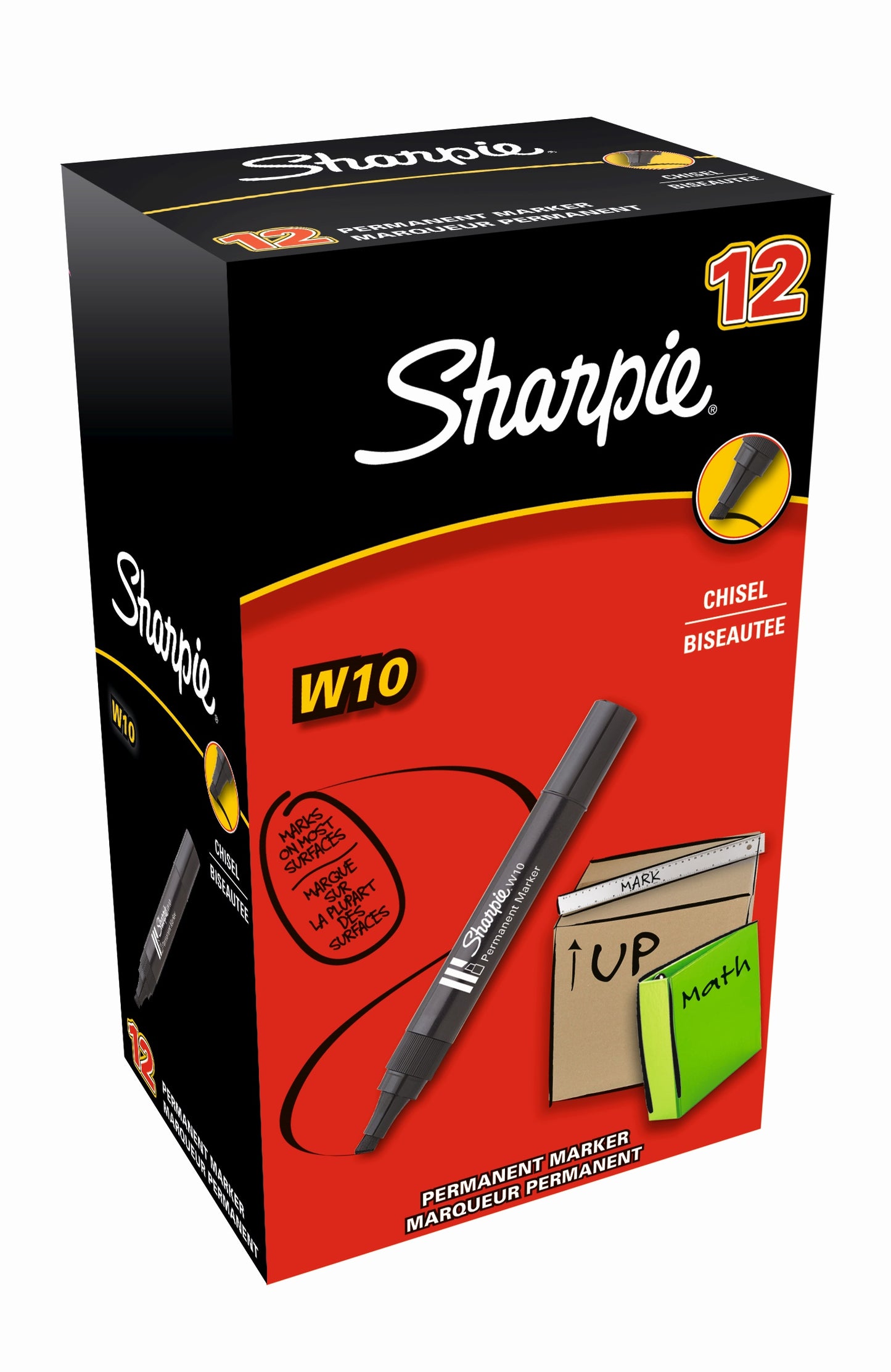 SHARPIE Marker W10 Chisel - Blk (Each)