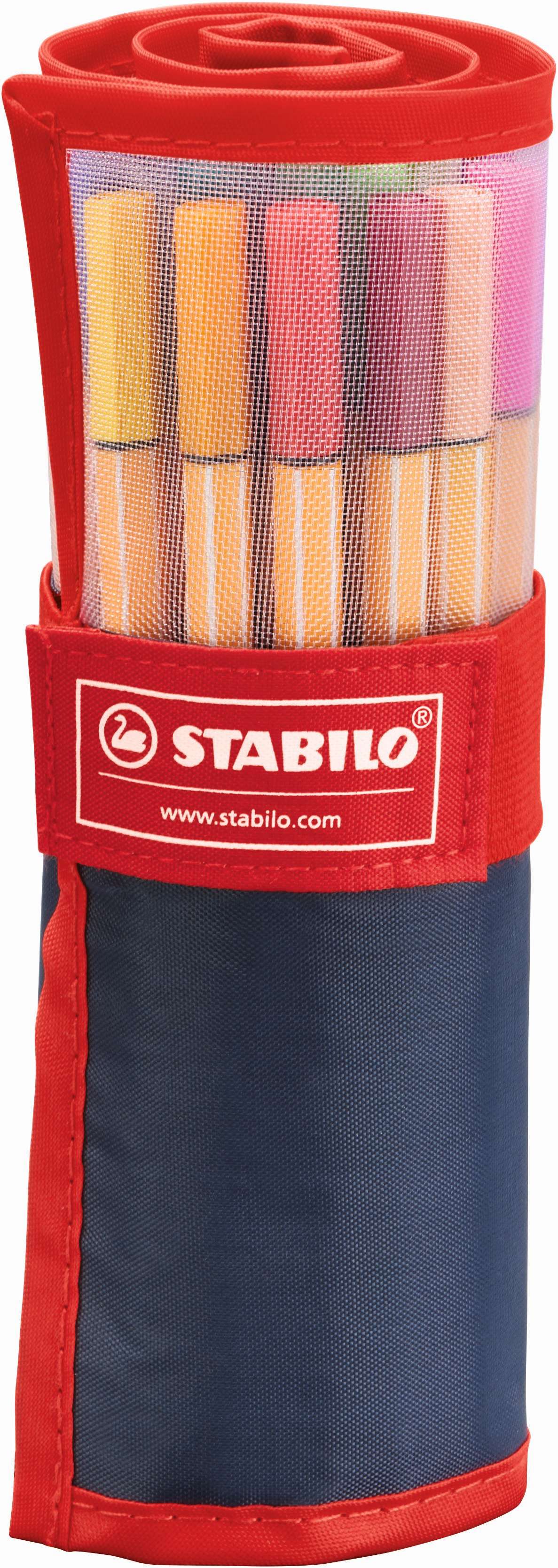 STABILO Point 88 Fineliner Assorted Denim Rollerset 25's