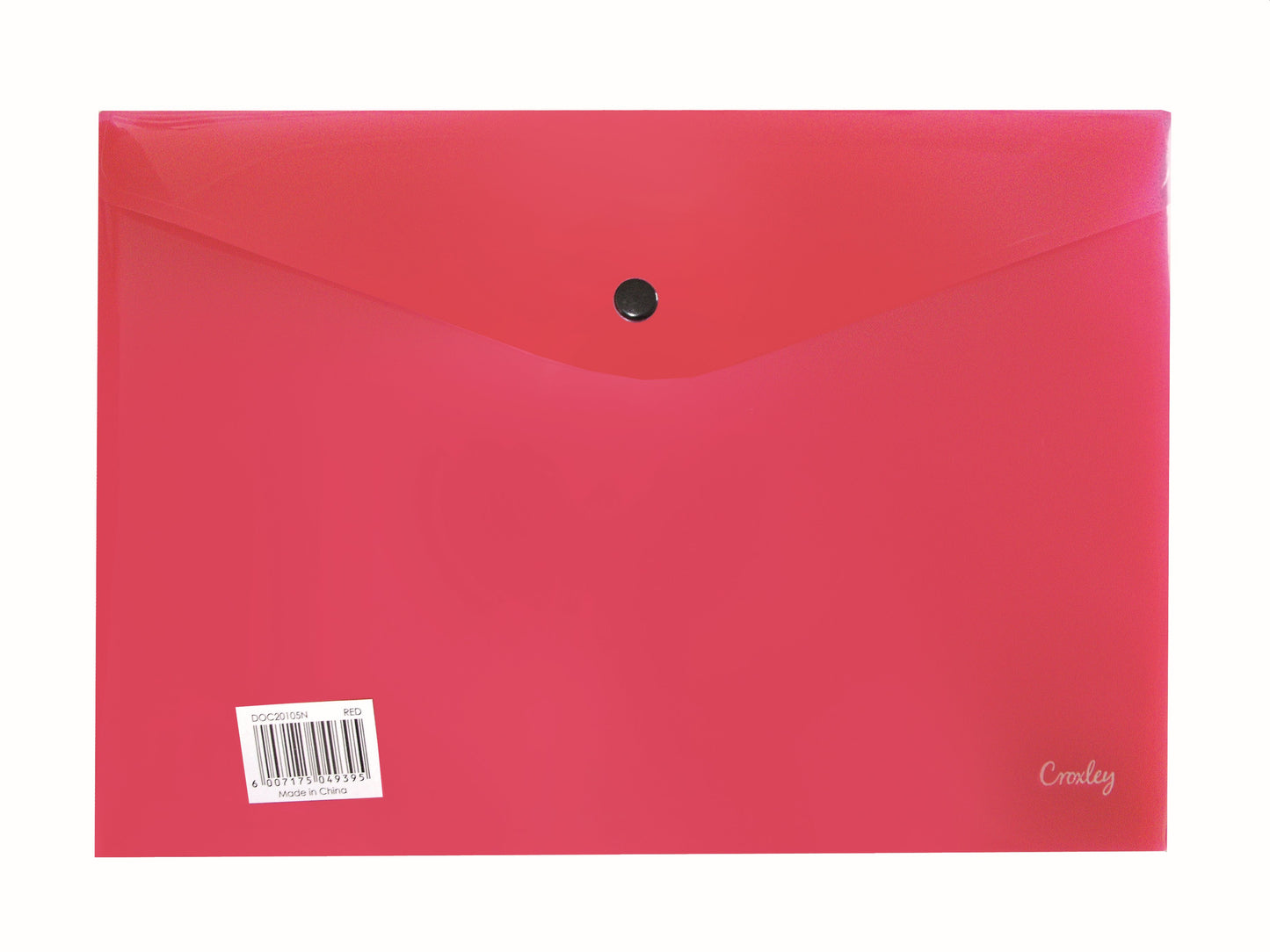 CROXLEY Envelope with Button - A4 (Red) (Pack of 12)