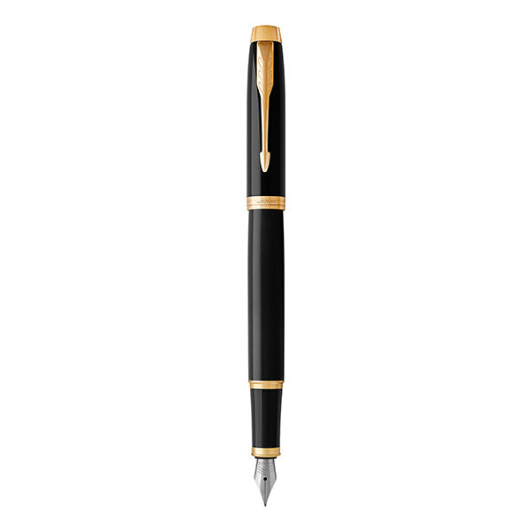 PARKER IM Fountain Pen - Lacquer Black Gold Trim