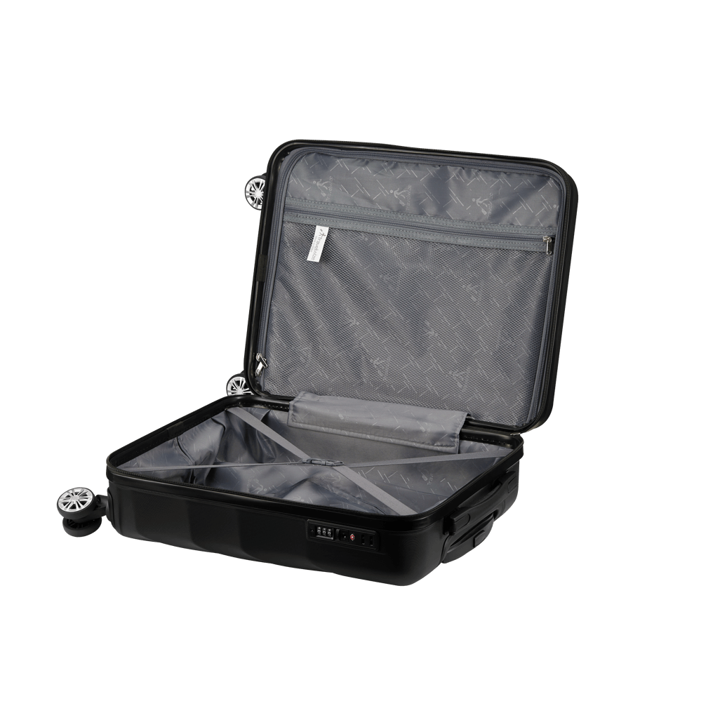 Travelwize Terra ABS 77cm 4-Wheels Spinner Luggage Black