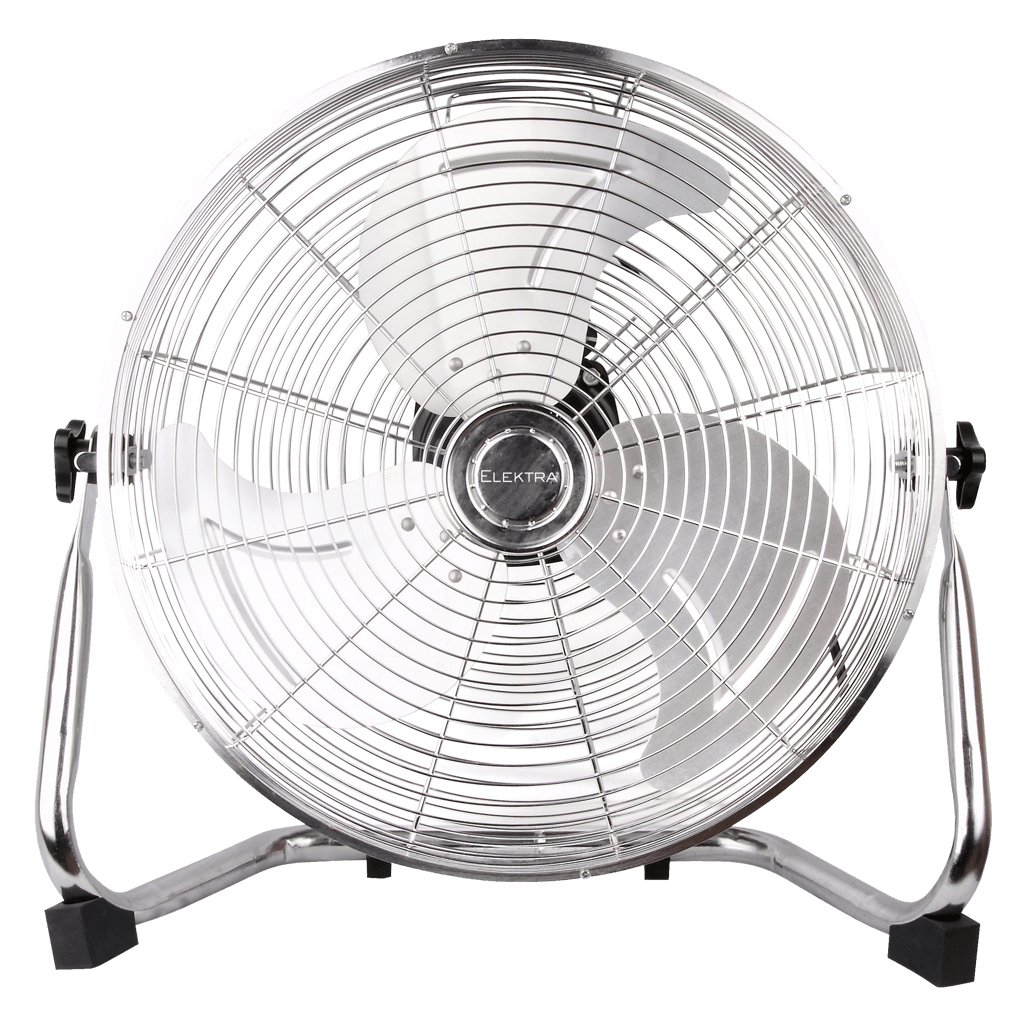 Elektra Power Fan showcasing a sleek design and powerful blades for optimal airflow and cooling.
