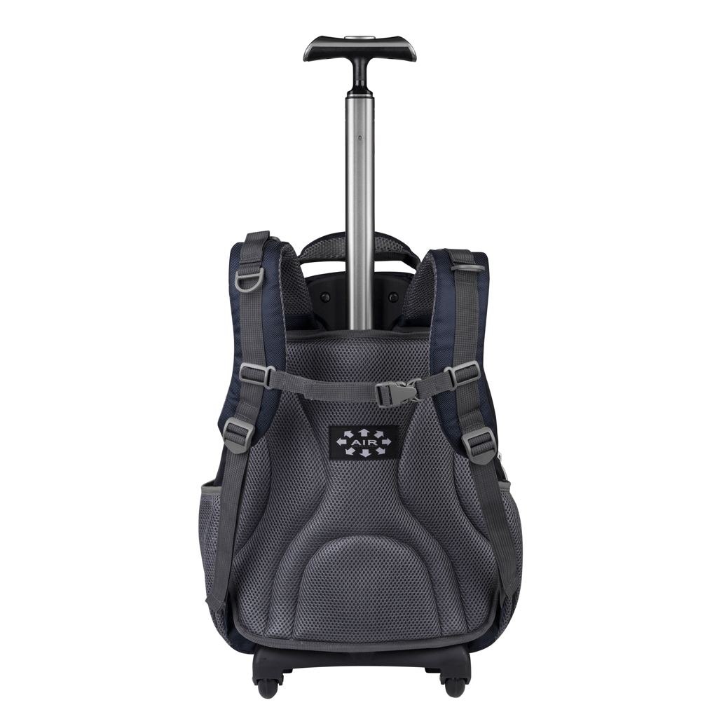 Volkano Orthopaedic Trolley Backpack 35L - Navy/ Grey