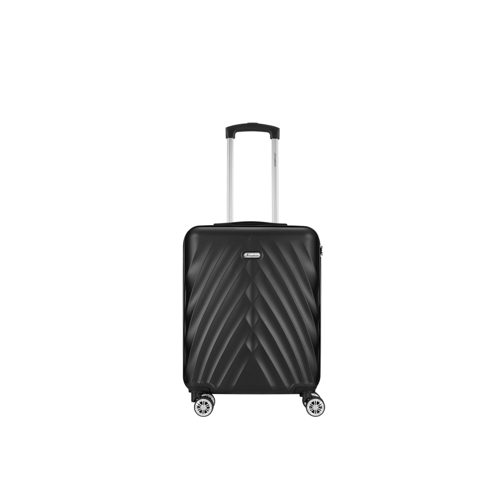 Travelwize Terra ABS 67cm 4-Wheels Spinner Luggage Black