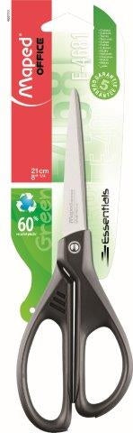 MAPED Scissors 21cm Essential Green Black Handle