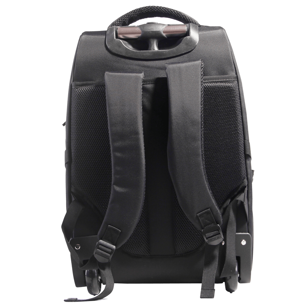 Kingsons Prime 15.6 inch Laptop Trolley Backpack Black