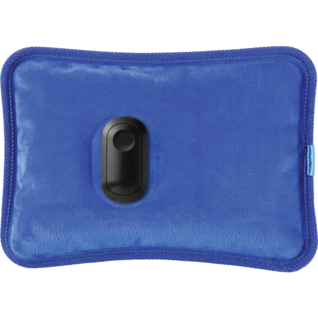 ELEKTRA Blue hot water bottle, soft and cozy design, perfect for warmth and comfort.