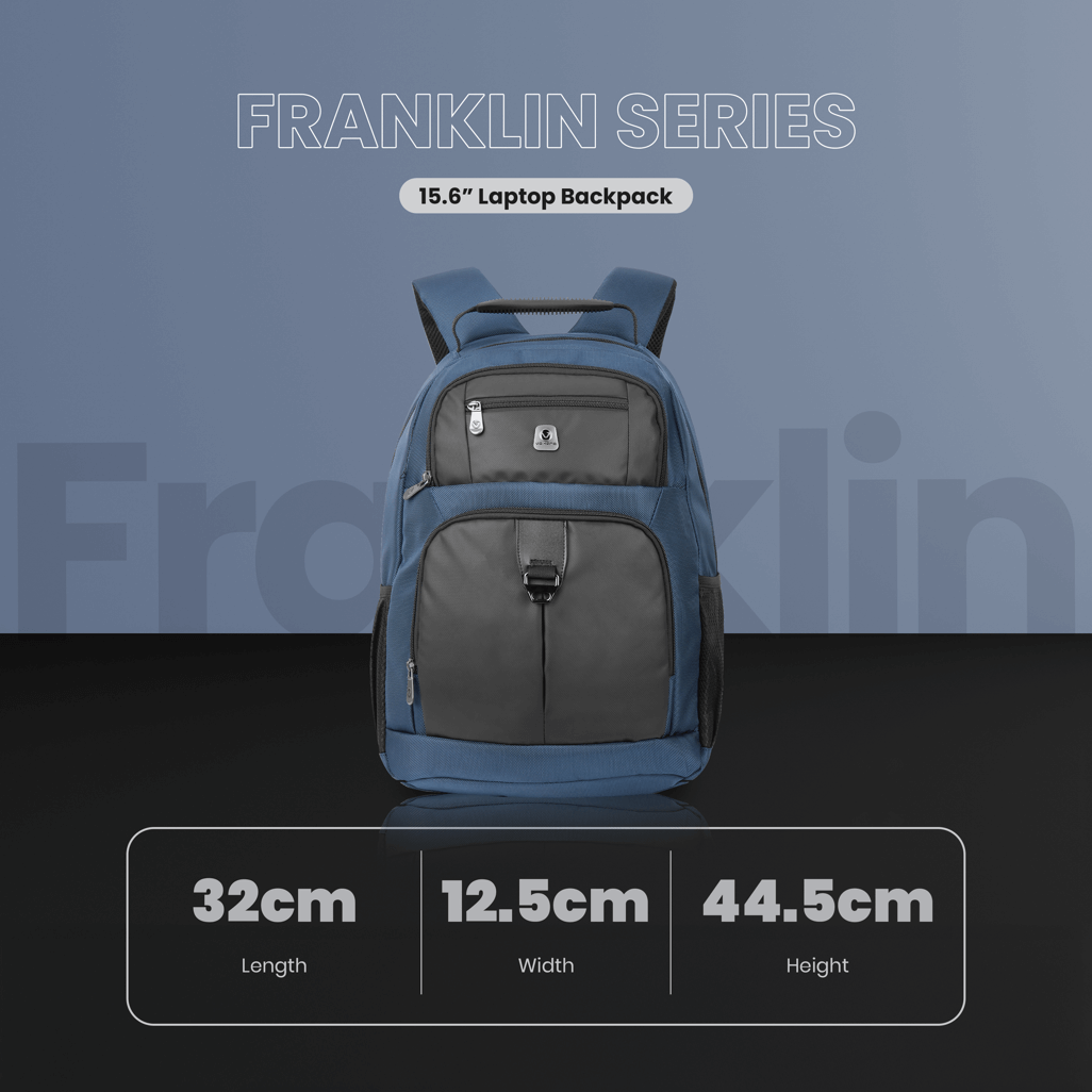 Volkano Franklin 15.6” Laptop Backpack Navy/Blk