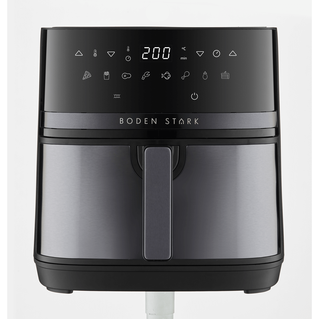 Boden Stark 8.0L Digital Air Fryer with touchscreen display and sleek design for healthier cooking.