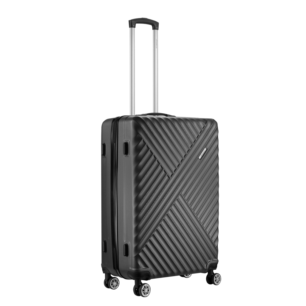 Travelwize Astra ABS 67cm 4-Wheels Spinner Luggage Black