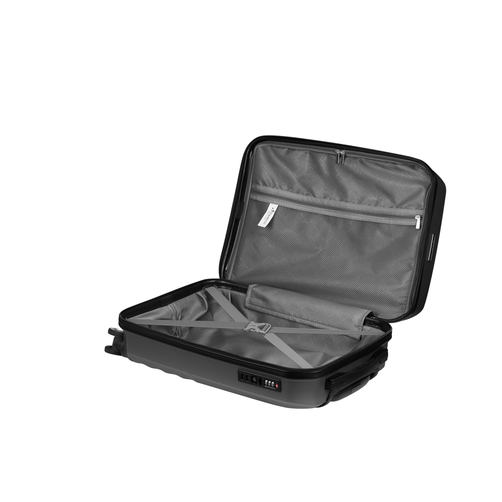 Travelwize Quartz PP 66cm 4-Wheels Spinner Luggage Silver