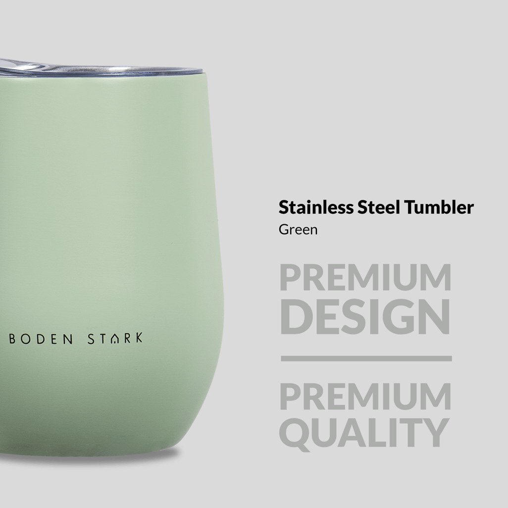 Boden Stark Green Stainless Steel Tumbler 350ml with premium design and quality.